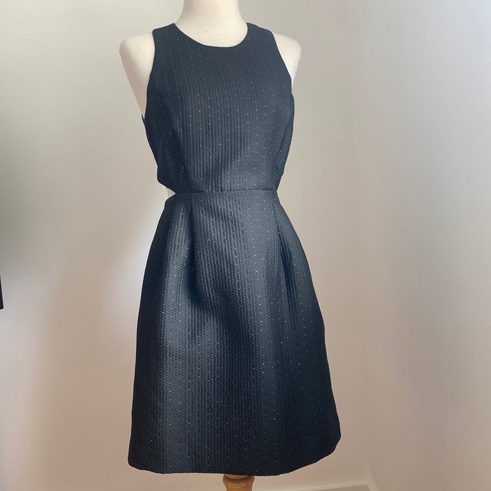 Madewell Metallic Gold Dot Dress
